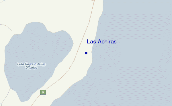 Las Achiras location map