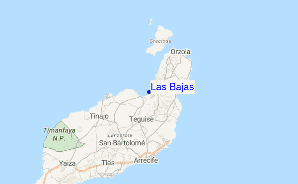 Las Bajas Location Map