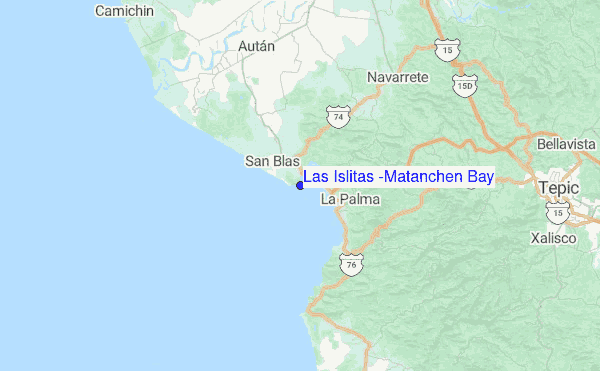 Las Islitas (Matanchen Bay) Location Map