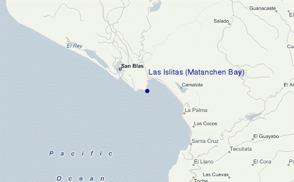 Las Islitas (Matanchen Bay) location map