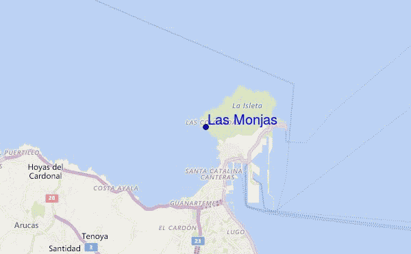 Las Monjas location map