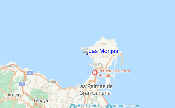 Las Monjas location map