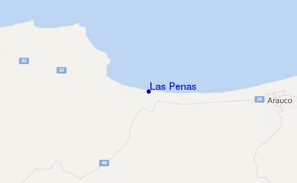 Las Peñas location map