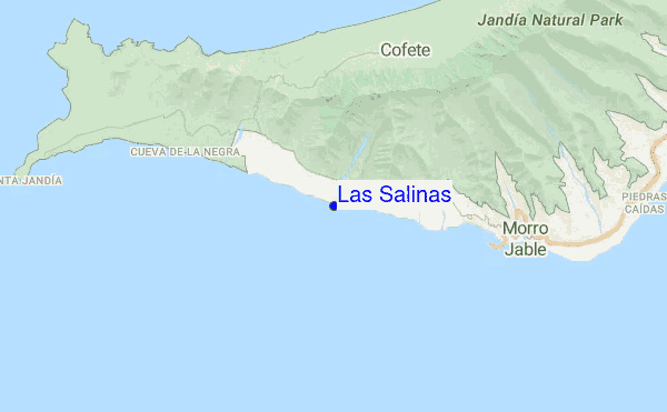 Las Salinas location map