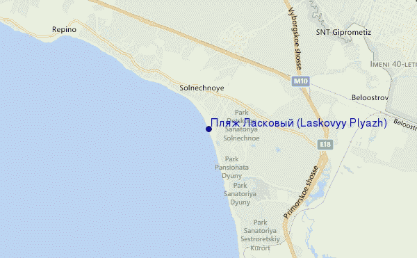 Пляж Ласковый (Laskovyy Plyazh) location map