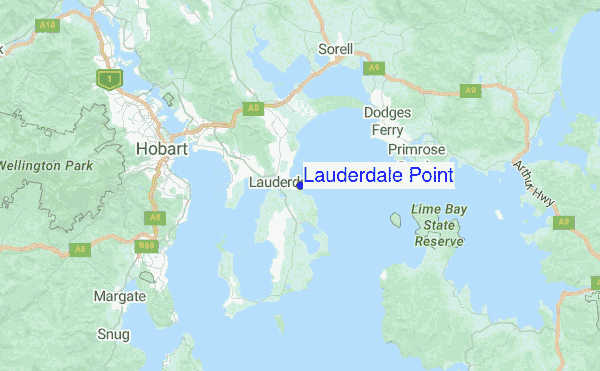 Lauderdale Point Location Map