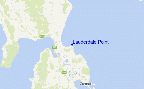 Lauderdale Point location map