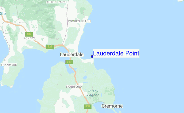 Lauderdale Point location map