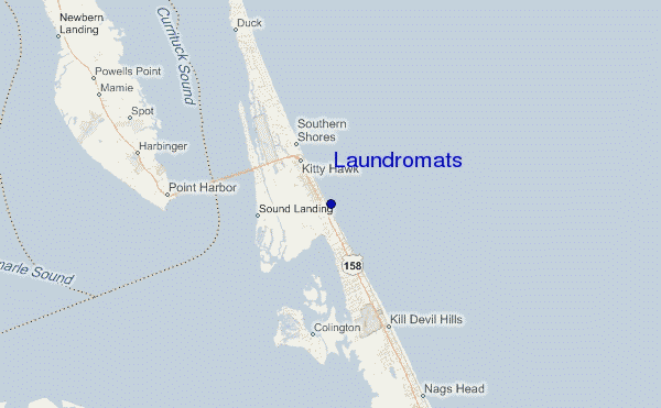 Laundromats location map