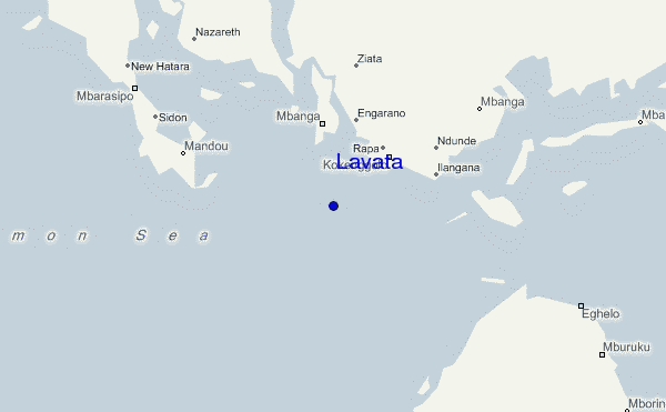 Lavata location map