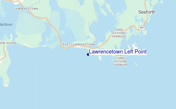 Lawrencetown Left Point location map