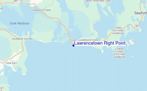 Lawrencetown Right Point location map