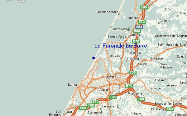 Anglet - Le Furoncle location map
