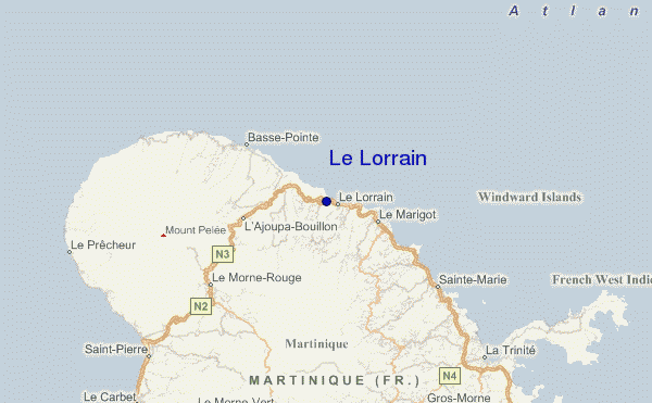 Le Lorrain location map