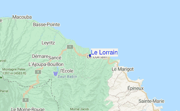 Le Lorrain location map