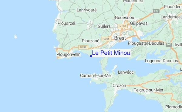 Le Petit Minou Location Map