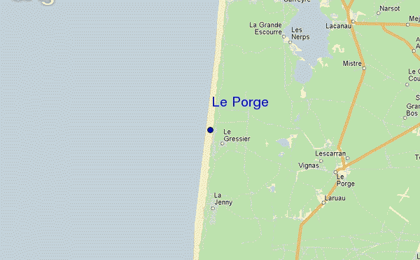 Le Porge location map
