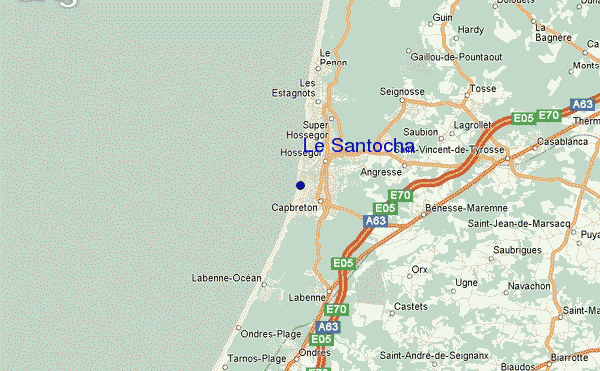 Capbreton - Le Santocha location map