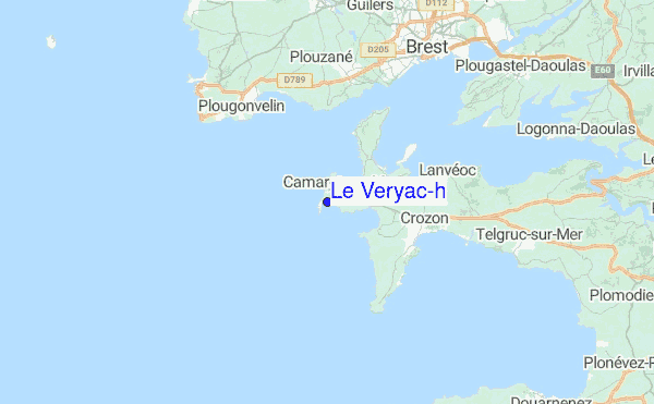 Le Veryac'h Location Map