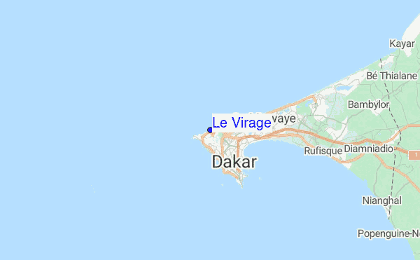 Le Virage Location Map