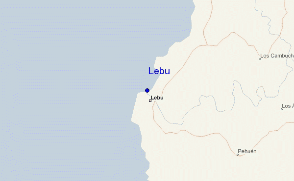 Lebu location map
