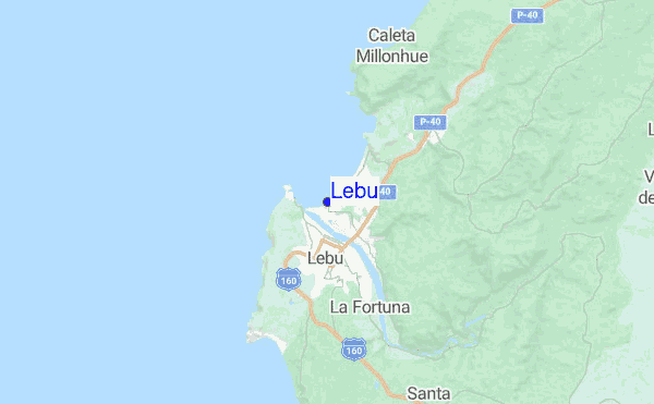 Lebu location map