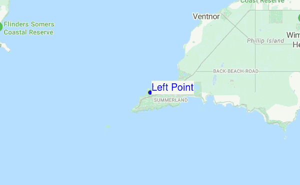 Left Point location map