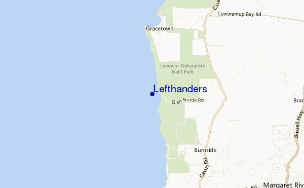 Lefthanders location map