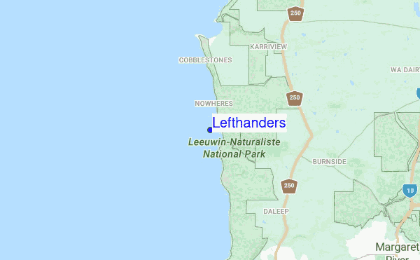 Lefthanders location map