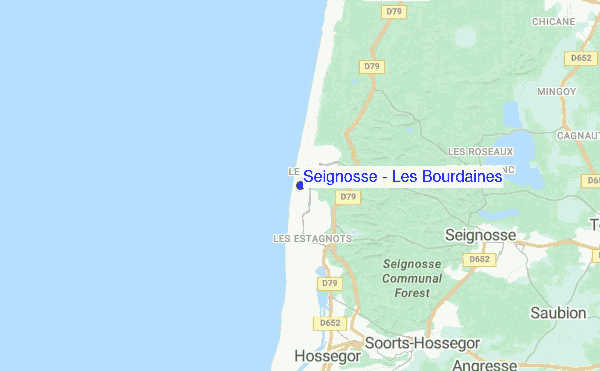 Seignosse - Les Bourdaines location map