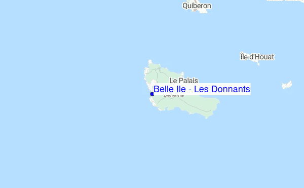 Belle Ile - Les Donnants Location Map