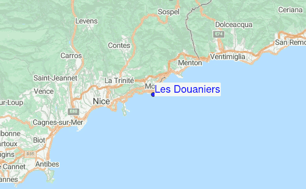 Les Douaniers Location Map