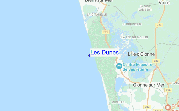 Les Dunes location map