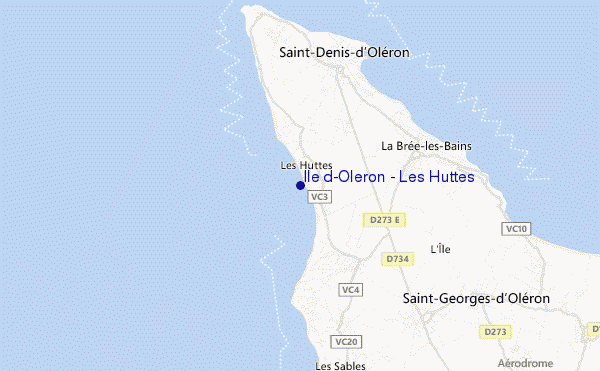 Ile d'Oleron - Les Huttes location map