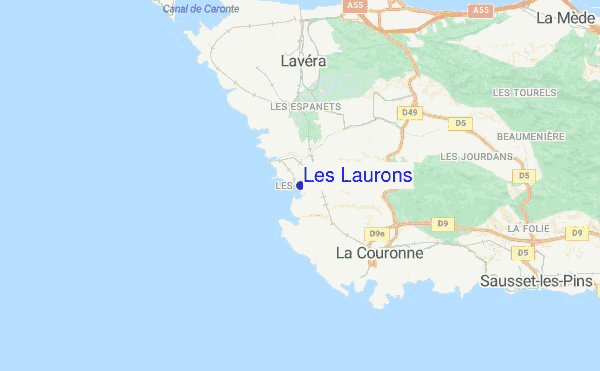 Les Laurons location map