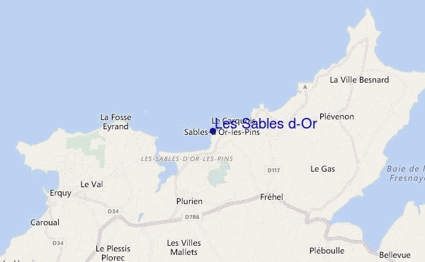 Les Sables d'Or location map