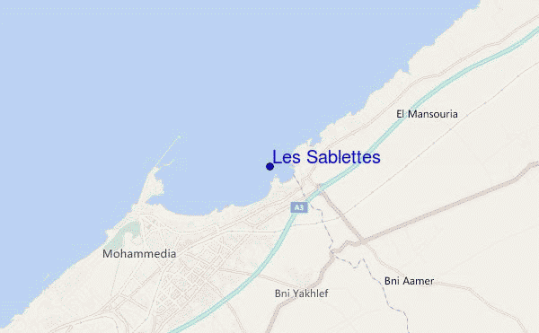 Les Sablettes location map