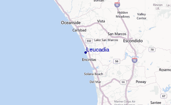 Leucadia Location Map