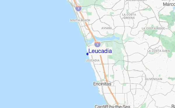 Leucadia location map