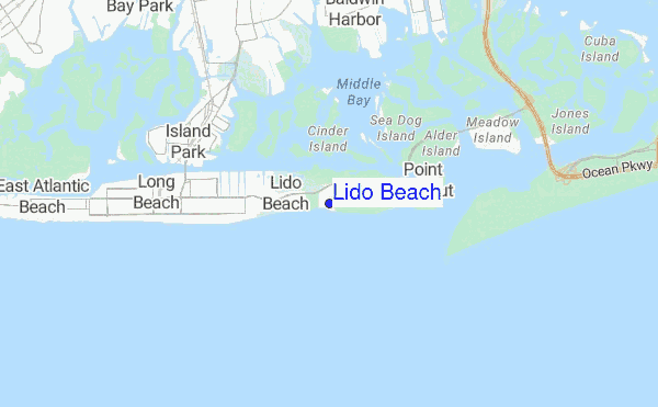 Lido Beach location map