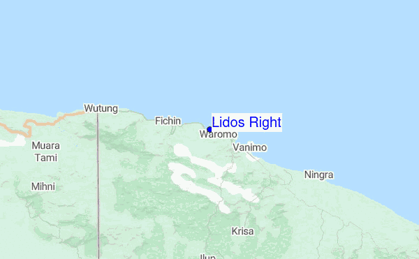 Lidos Right Location Map