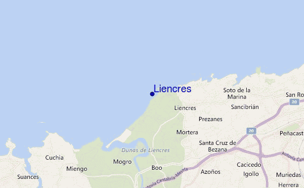 Liencres location map