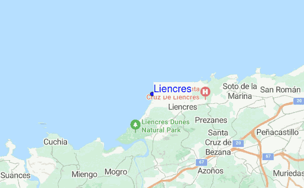 Liencres location map