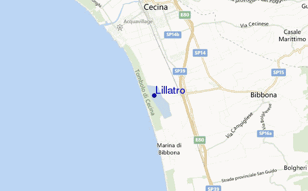 Lillatro location map