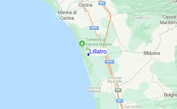 Lillatro location map