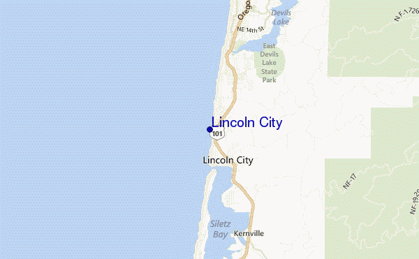 Lincoln City location map