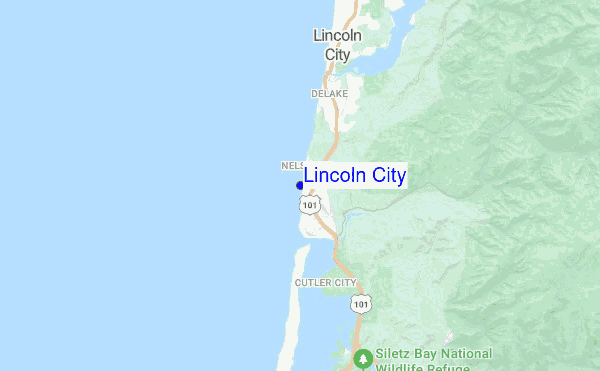 Lincoln City location map