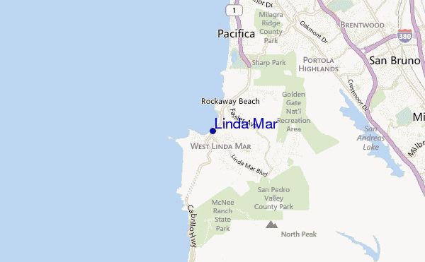 Linda Mar location map