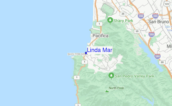 Linda Mar location map