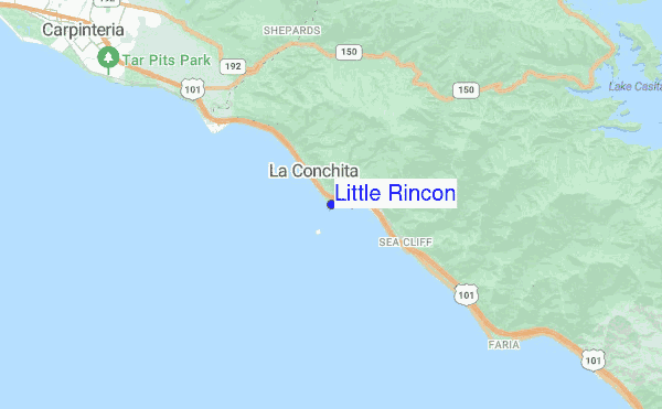 Little Rincon location map